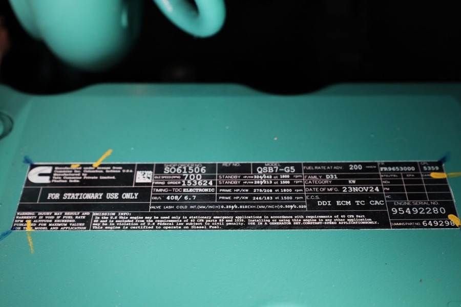 Notstromaggregat tipa Cummins C220D5EQ Declaration of Conformity, Diesel, 220kVA, Gebrauchtmaschine u Groenlo (Slika 5)