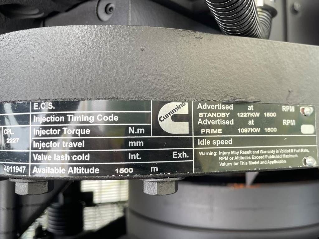 Notstromaggregat tipa Cummins KTA50-G3 - 1.375 kVA Generator - DPX-18818-O, Neumaschine u Dordrecht (Slika 9)