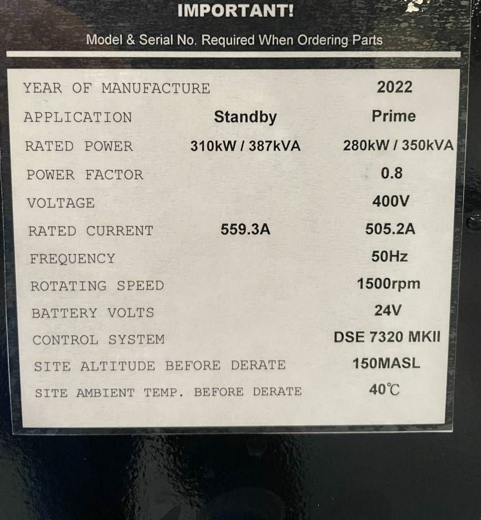 Notstromaggregat типа Cummins NTA855-G4 - 385 kVA surplus genset - DPX-18805-O-2, Gebrauchtmaschine в Dordrecht (Фотография 7)