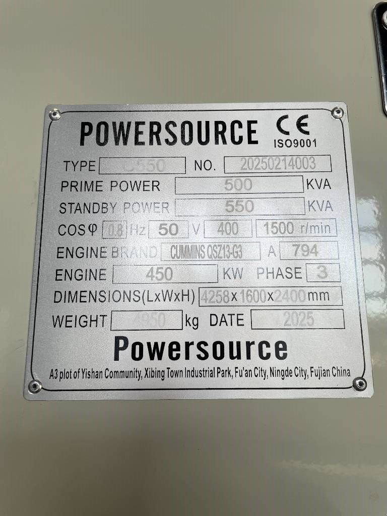 Notstromaggregat des Typs Cummins QSZ13-G13 - 550 kVA Generator - DPX-19846, Neumaschine in Dordrecht (Bild 7)