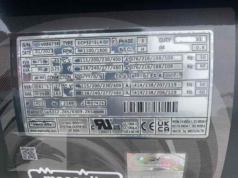 Notstromaggregat typu Ferbo FE 77 75 KVA 50 HZ Zapfwellengenerator, Neumaschine v Südheide (Obrázek 8)
