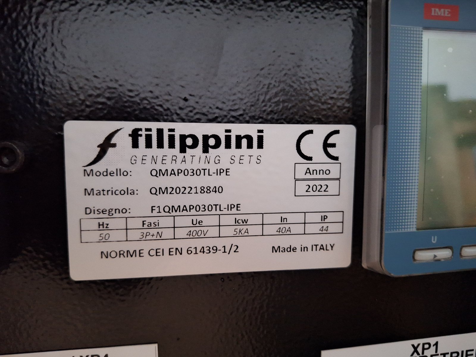 Notstromaggregat des Typs Filippini AP30TL, Neumaschine in Meerane (Bild 2)