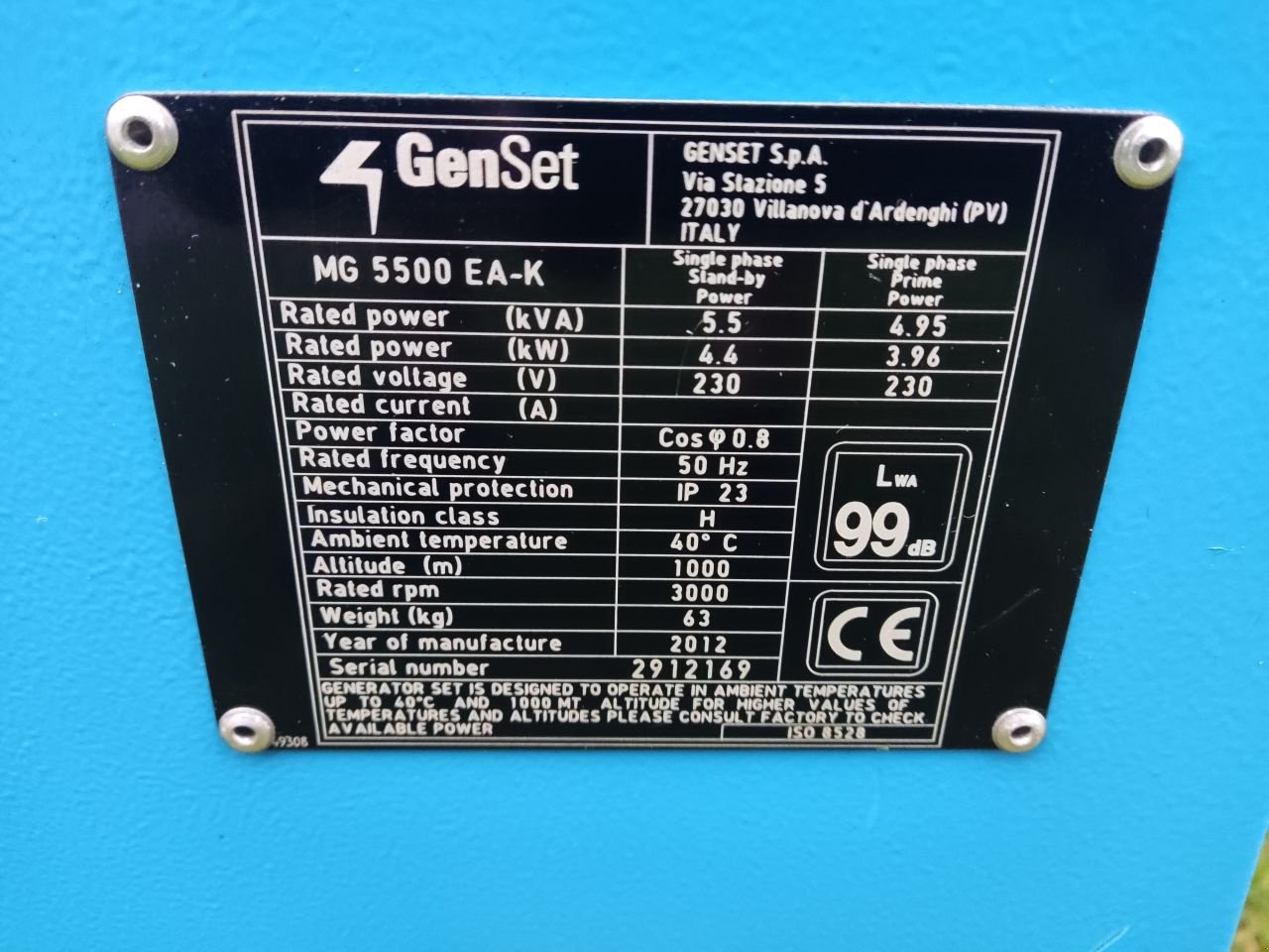 Notstromaggregat typu Genset MG 5500 EA-K, Gebrauchtmaschine v Klarenbeek (Obrázek 4)