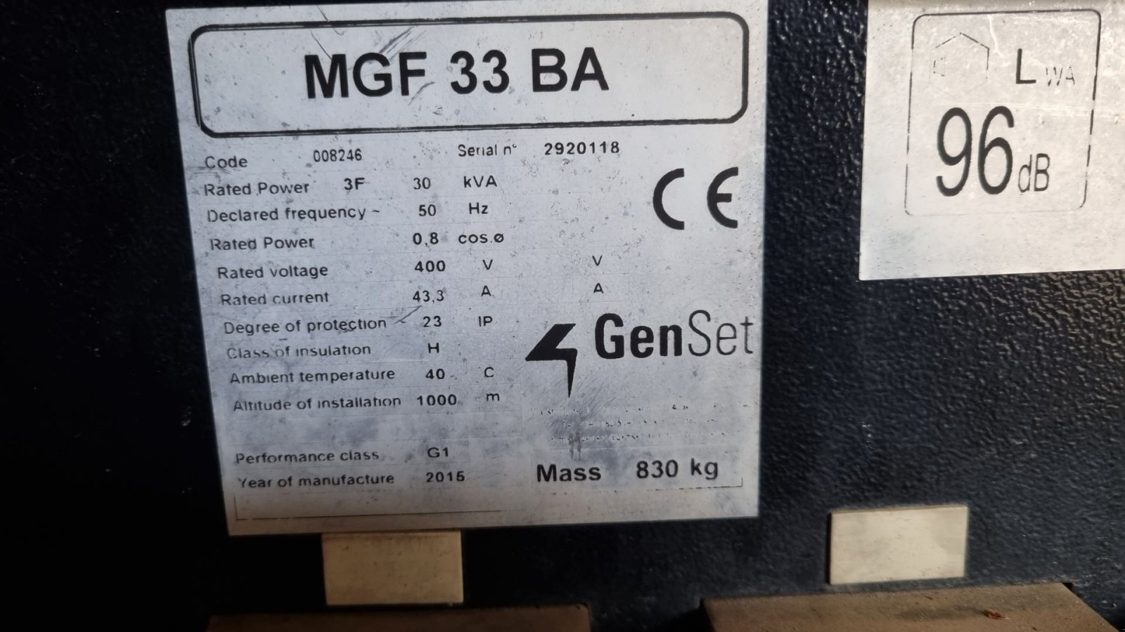 Notstromaggregat za tip Genset MGF 33 BA 2 stk., Gebrauchtmaschine u Egtved (Slika 4)