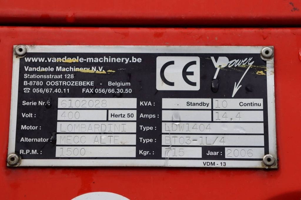 Notstromaggregat типа Himoinsa HLW1-11 INS, Gebrauchtmaschine в Antwerpen (Фотография 11)