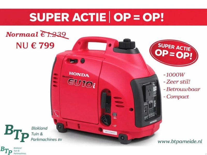 Notstromaggregat a típus Honda Generator 1000w 10i inverter noodstroom aggregaat koffer, Gebrauchtmaschine ekkor: Ameide (Kép 1)