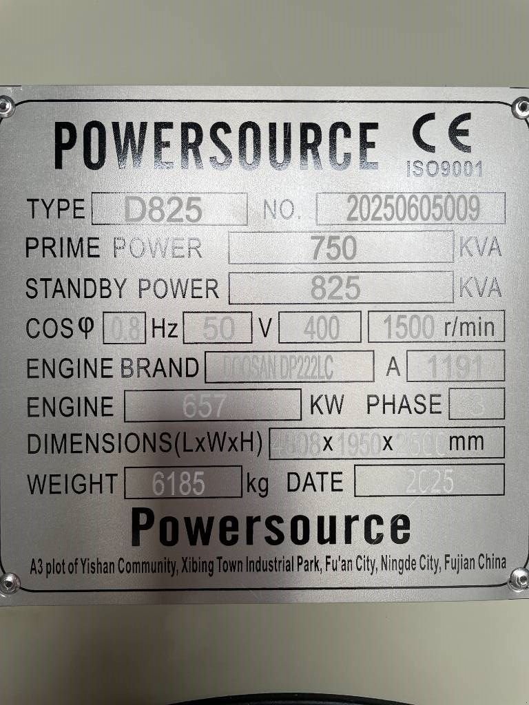 Notstromaggregat typu Hyundai DP222LC - 825 kVA Generator - DPX-19858, Neumaschine v Dordrecht (Obrázek 7)