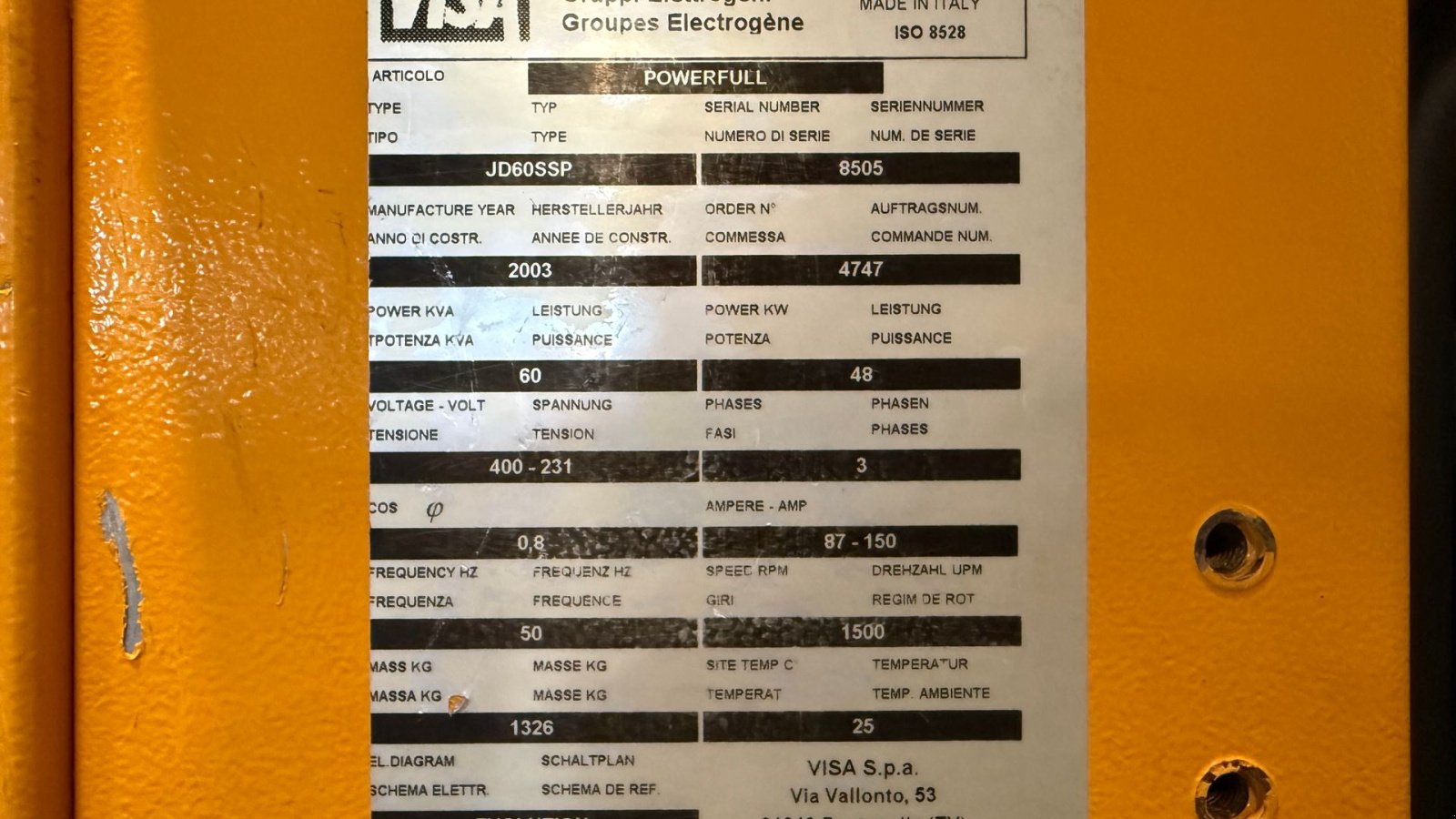 Notstromaggregat typu John Deere 4039 60 KVA Visa, Gebrauchtmaschine v Gjerlev J. (Obrázek 7)