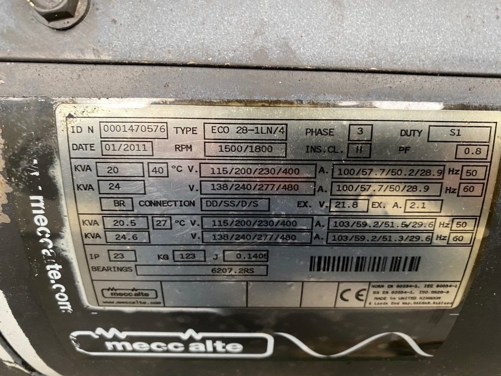 Notstromaggregat des Typs Lister TS3A Mecc Alte Spa 20 kVA generatorset, Gebrauchtmaschine in VEEN (Bild 7)