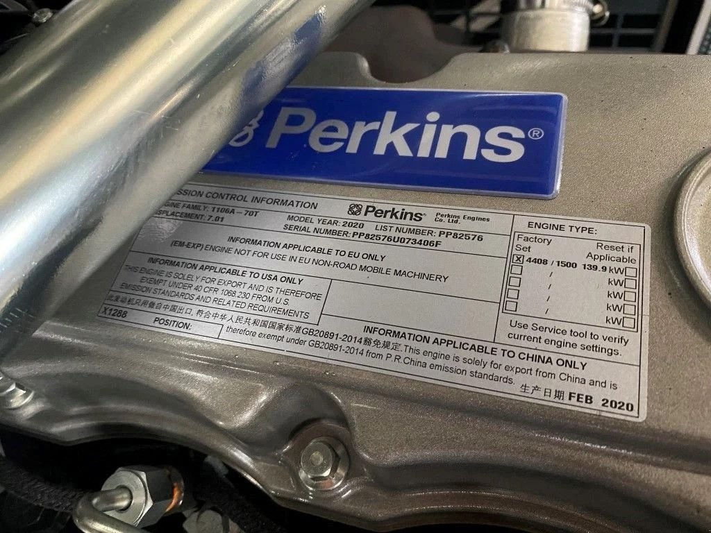 Notstromaggregat del tipo Perkins 1106A-70TG1 Stamford 150 kVA Silent generatorset New !, Neumaschine en VEEN (Imagen 4)