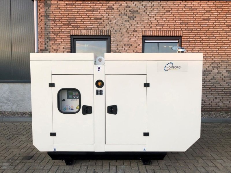 Notstromaggregat of the type Perkins 33 kVA Supersilent generatorset, Neumaschine in VEEN (Picture 1)