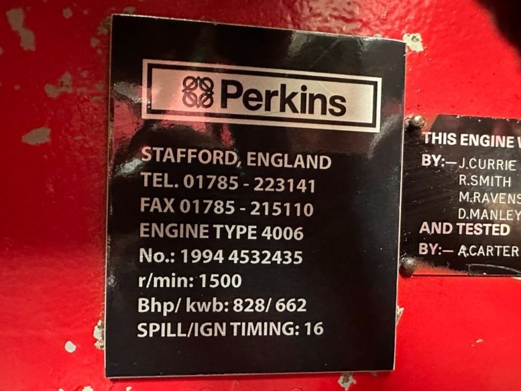 Notstromaggregat des Typs Perkins 4006 Stamford 700 kVA generatorset, Gebrauchtmaschine in VEEN (Bild 11)