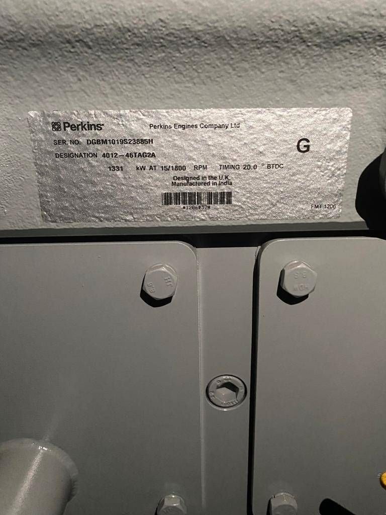 Notstromaggregat του τύπου Perkins 4012-46TAG2A - 1.650 kVA Generator - DPX-19823-O, Neumaschine σε Dordrecht (Φωτογραφία 9)