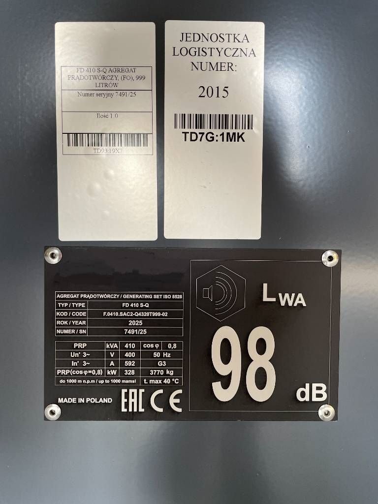 Notstromaggregat του τύπου Scania DC13 - 450 kVA Generator - DPX-17951, Neumaschine σε Dordrecht (Φωτογραφία 7)