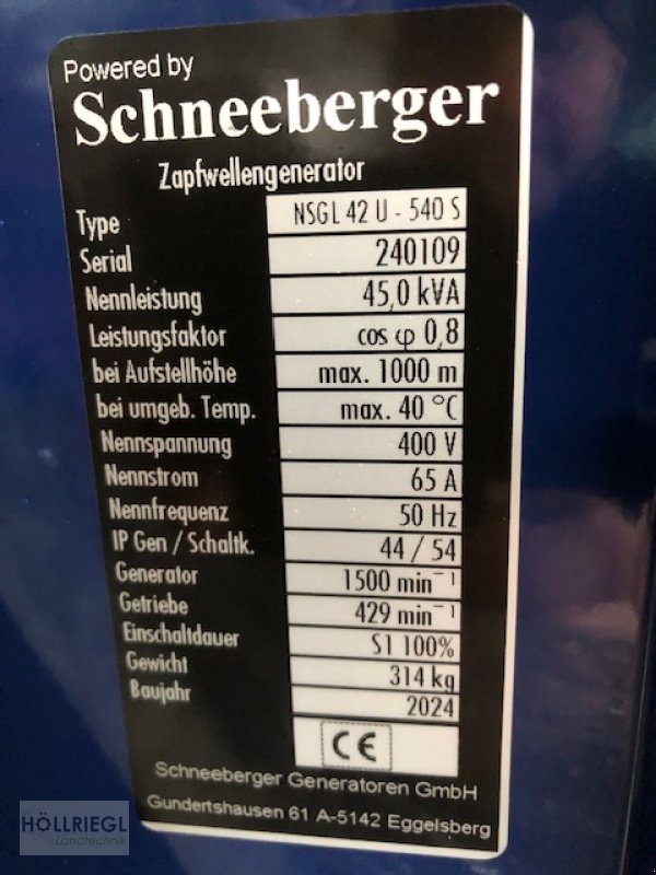Notstromaggregat tip schneeberger NSGL 42, Neumaschine in Hohenburg (Poză 2)