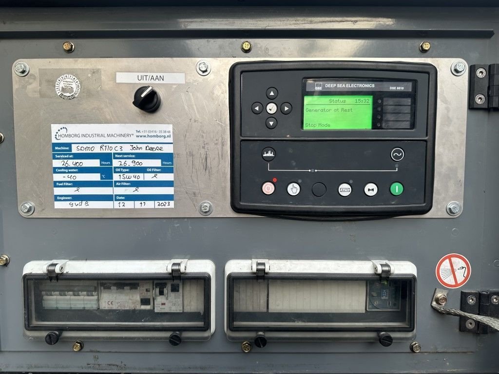 Notstromaggregat a típus SDMO R110 C3 John Deere Leroy Somer 110 kVA Silent Rental generatorse, Gebrauchtmaschine ekkor: VEEN (Kép 9)