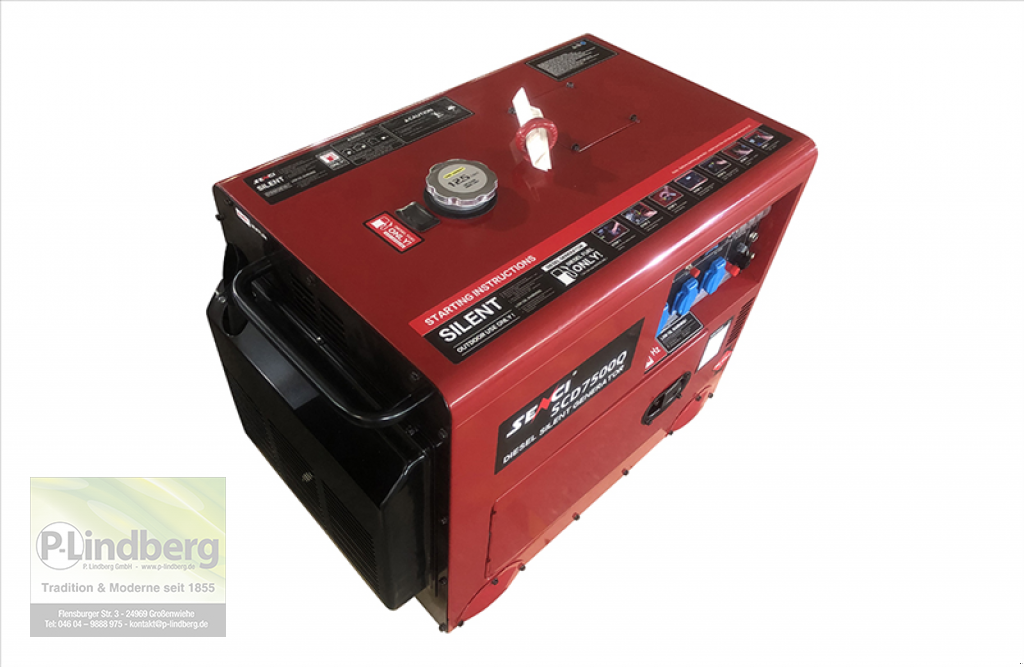 Notstromaggregat typu Senci SCD7500Q Elektrostart Stromerzeuger Notstrom ATS Generator Ölalarm Leise Stromerzeuger, Neumaschine v Großenwiehe (Obrázek 3)