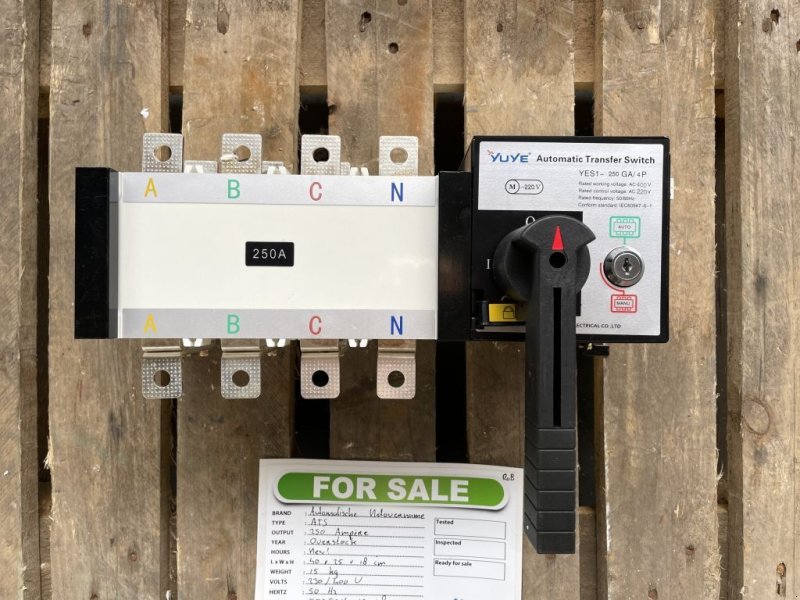 Sonstige ATS Automatische Netovername 250 Ampere ATS, Neumaschine (Obrázek 1) Notstromaggregat typu Sonstige ATS Automatische Netovername 250 Ampere ATS, Neumaschine v VEEN (Obrázek 1)