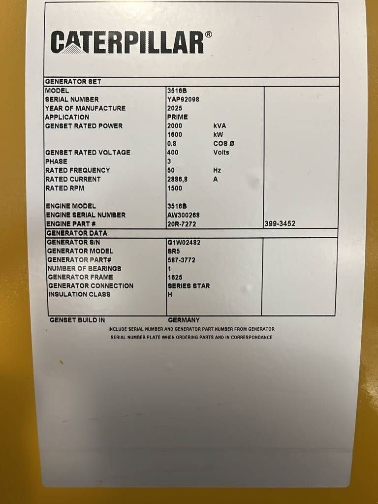Notstromaggregat του τύπου Sonstige Cat 3516B - 2.250 kVA Generator - DPX-18106, Neumaschine σε Dordrecht (Φωτογραφία 4)