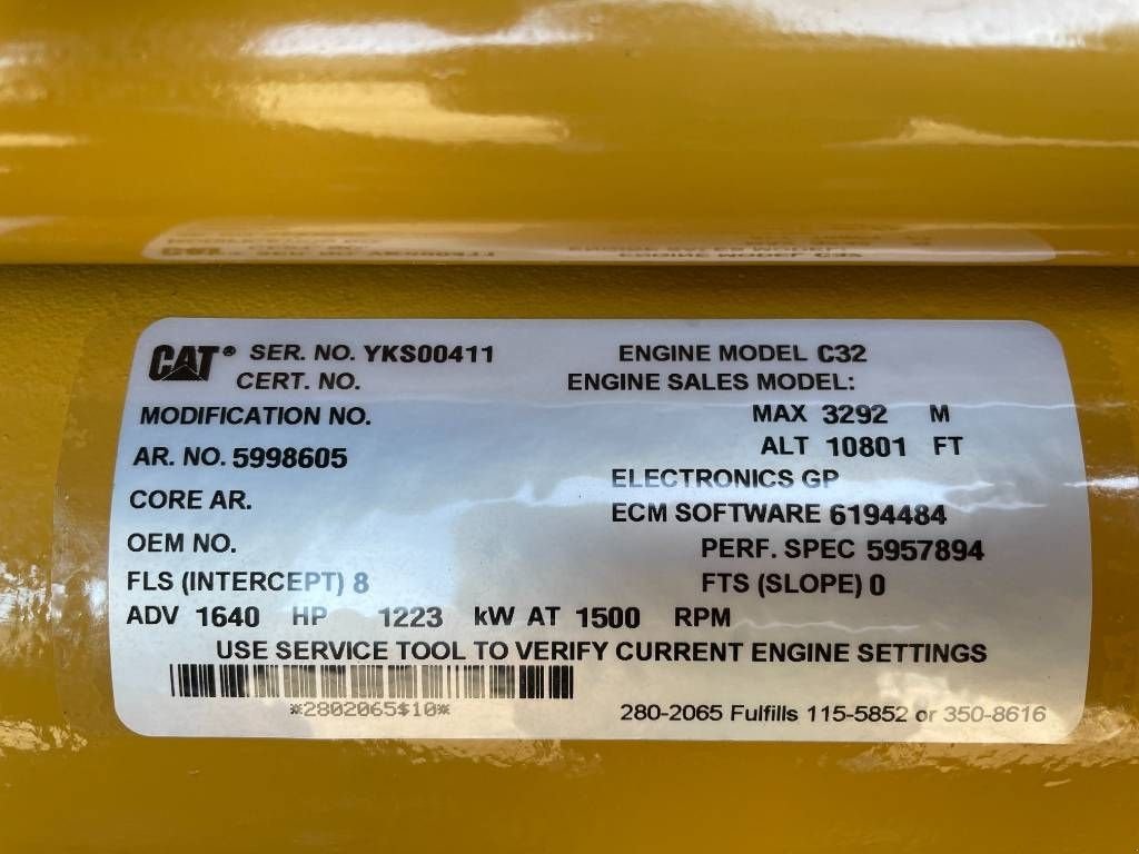 Notstromaggregat tipa Sonstige Cat DE1400GC - 1400 kVA Standby Generator - DPX-18227, Neumaschine u Dordrecht (Slika 11)