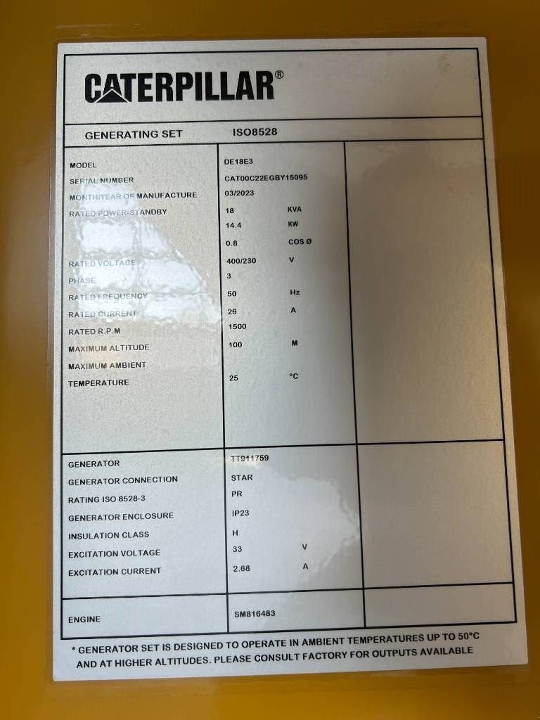 Notstromaggregat του τύπου Sonstige Cat DE18E3 - 18 kVA Generator - DPX-18002, Neumaschine σε Dordrecht (Φωτογραφία 7)