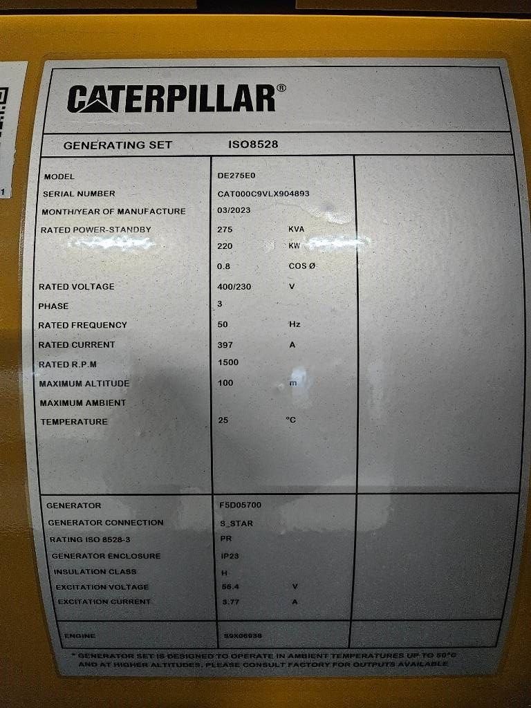 Notstromaggregat του τύπου Sonstige Cat DE275E0 - C9 - 275 kVA Generator - DPX-18020, Neumaschine σε Dordrecht (Φωτογραφία 7)