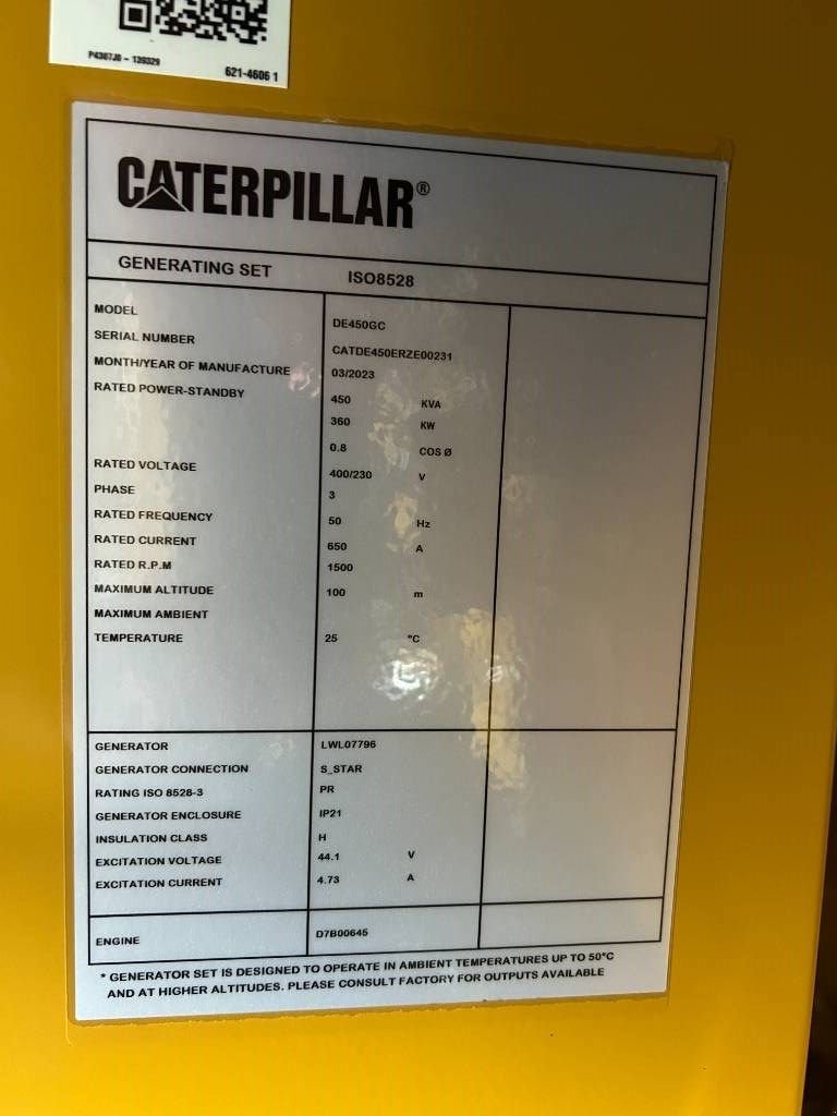 Notstromaggregat typu Sonstige Cat DE450GC - 450 kVA Stand-by Generator - DPX-18219, Neumaschine w Dordrecht (Zdjęcie 7)