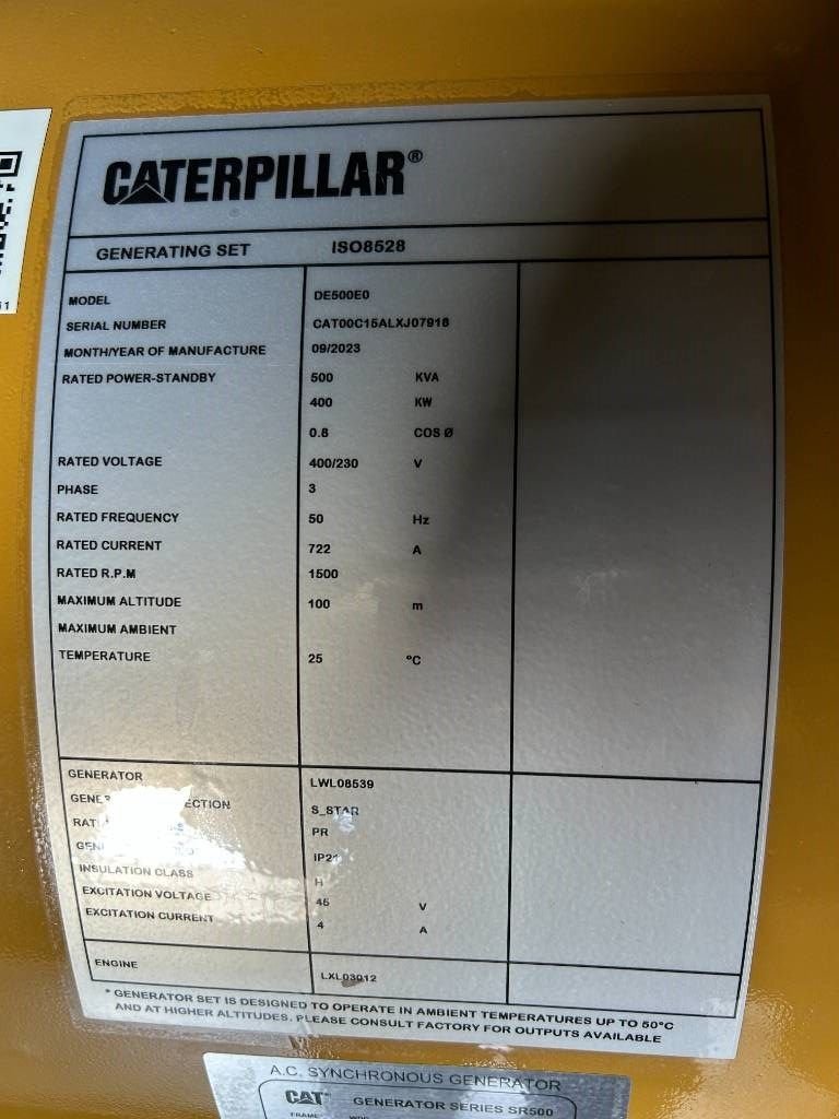 Notstromaggregat typu Sonstige Cat DE500E0 - C15 - 500 kVA Generator - DPX-18026, Neumaschine v Dordrecht (Obrázek 7)