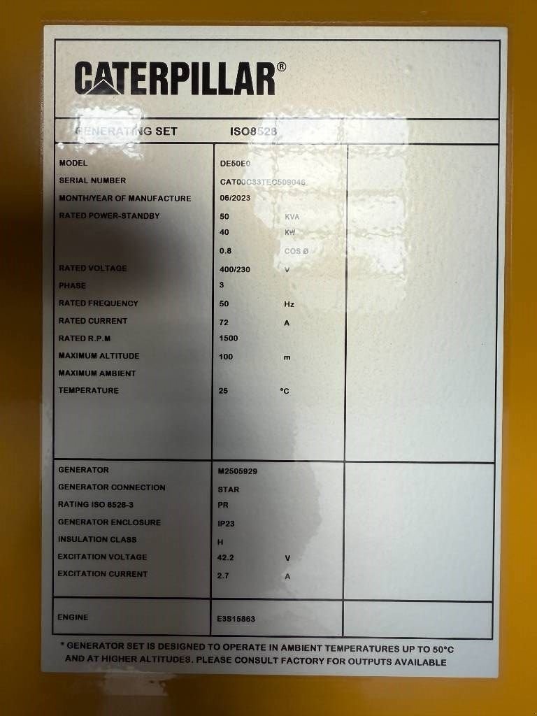 Notstromaggregat typu Sonstige Cat DE50E0 - 50 kVA Generator - DPX-18006, Neumaschine v Dordrecht (Obrázek 7)