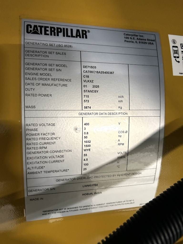Notstromaggregat του τύπου Sonstige Cat DE715E0 - 715 kVA Generator - DPX-18030, Neumaschine σε Dordrecht (Φωτογραφία 7)