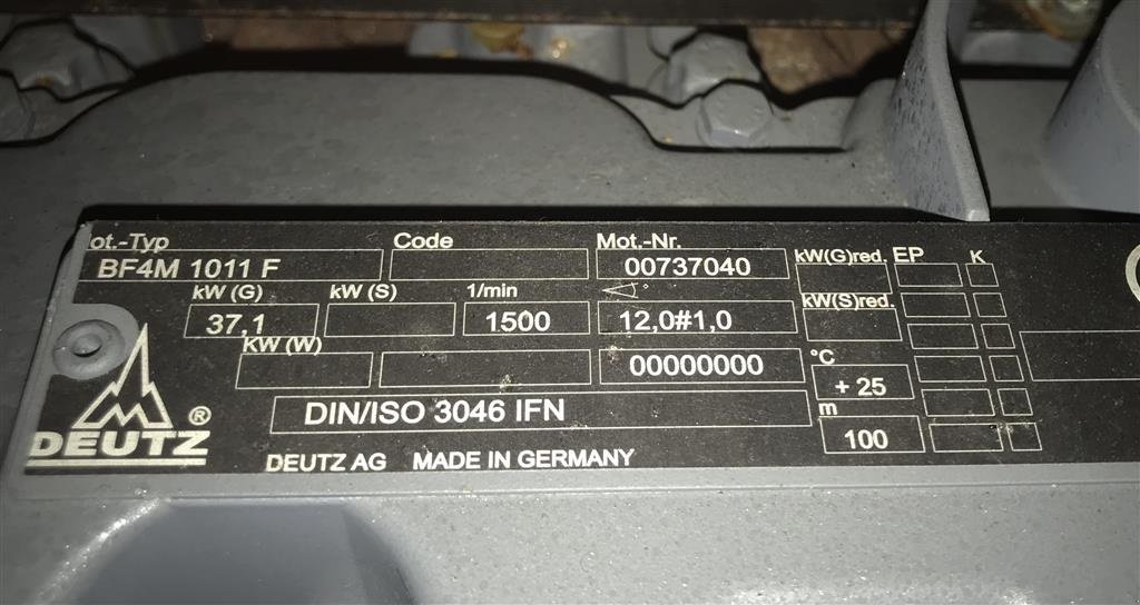 Notstromaggregat типа Sonstige Deutz 40 kva, Gebrauchtmaschine в Tønder (Фотография 5)