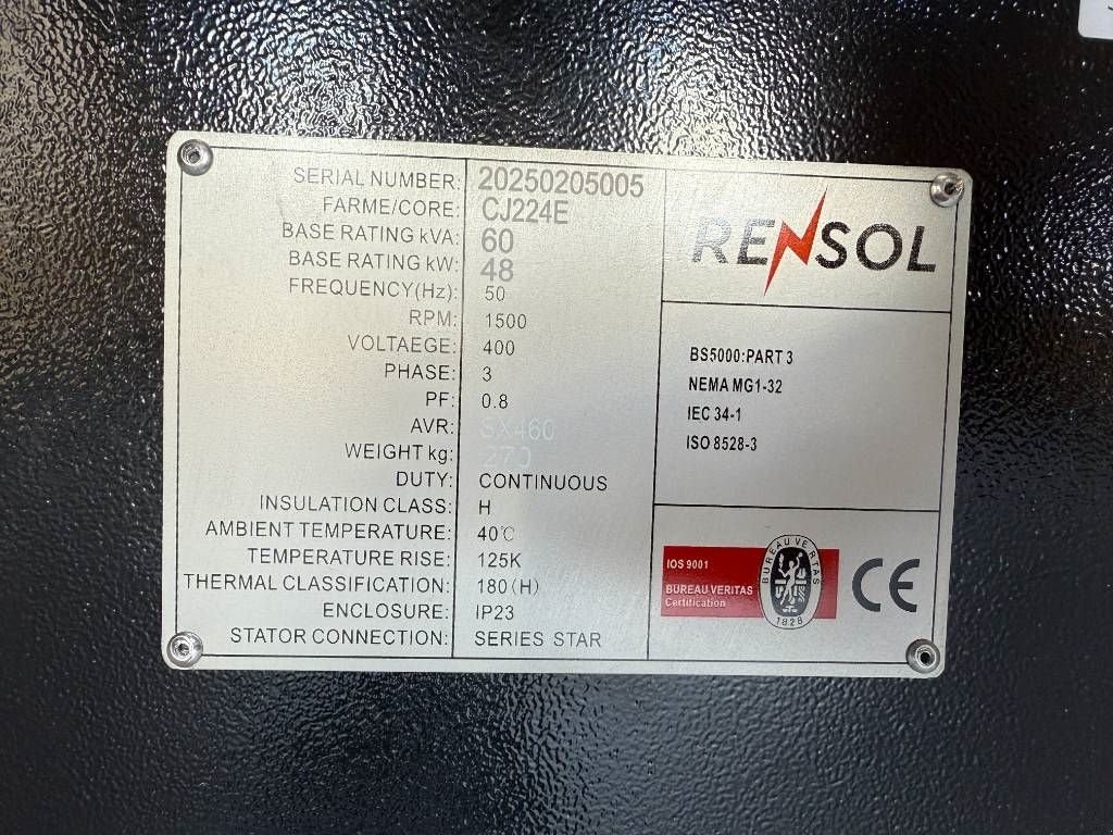 Notstromaggregat des Typs Sonstige DPX CJ224E - 60 kVA Alternator - DPX-33904, Neumaschine in Dordrecht (Bild 8)