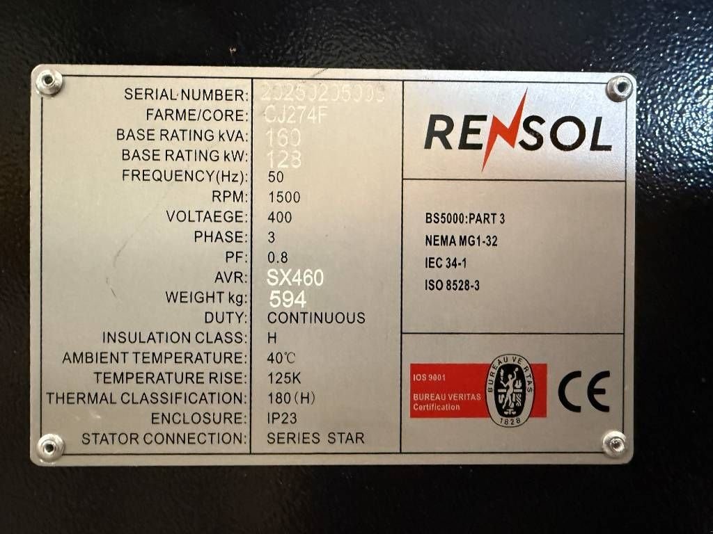 Notstromaggregat of the type Sonstige DPX CJ274E - 160 kVA Alternator - DPX-33907, Neumaschine in Dordrecht (Picture 8)