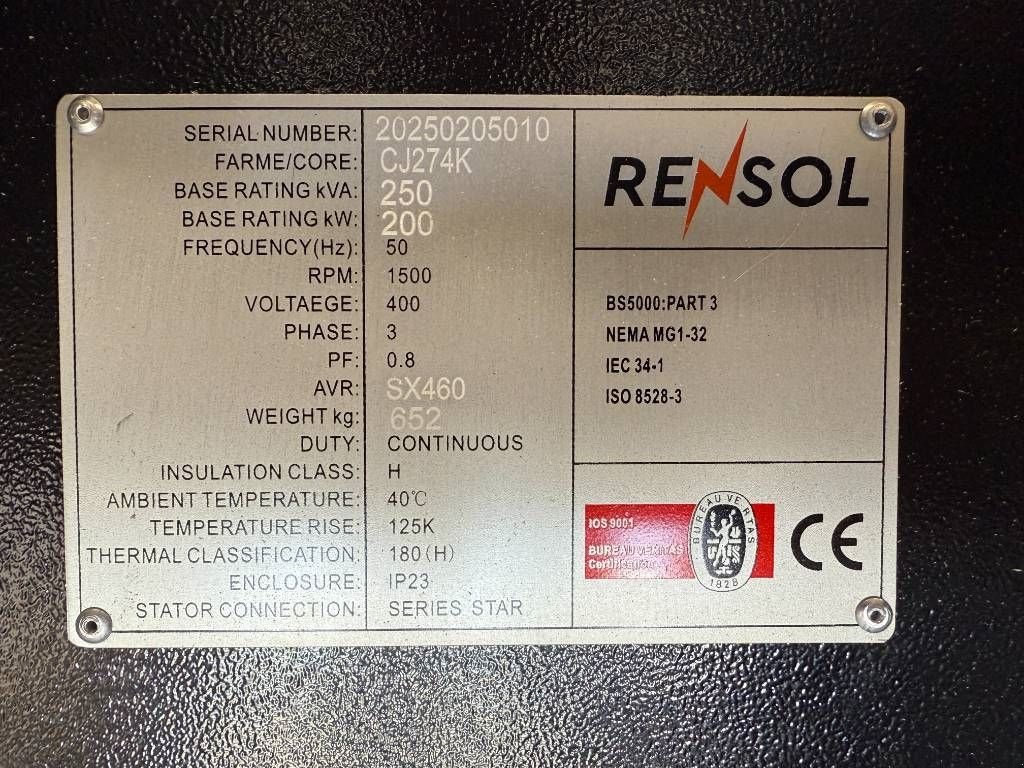 Notstromaggregat typu Sonstige DPX CJ274K - 250 kVA Alternator - DPX-33909, Neumaschine v Dordrecht (Obrázek 8)