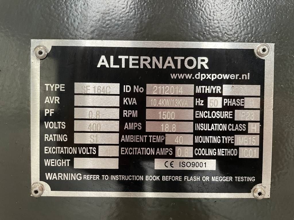 Notstromaggregat des Typs Sonstige DPX SF-164C - 13 kVA Alternator - DPX-33801, Neumaschine in Dordrecht (Bild 6)