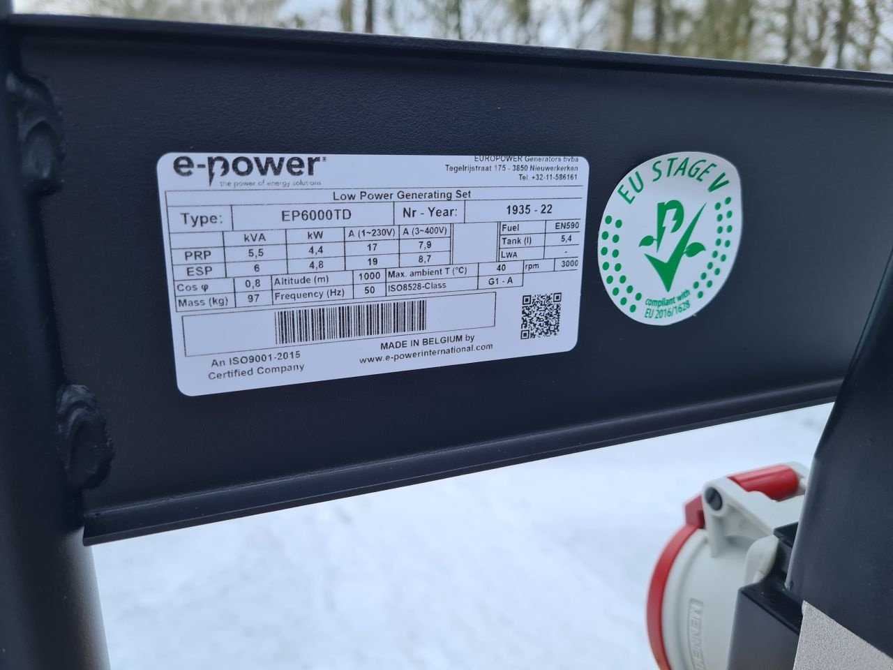 Notstromaggregat typu Sonstige Europower EP6000TDE, Gebrauchtmaschine v Lierop (Obrázek 11)