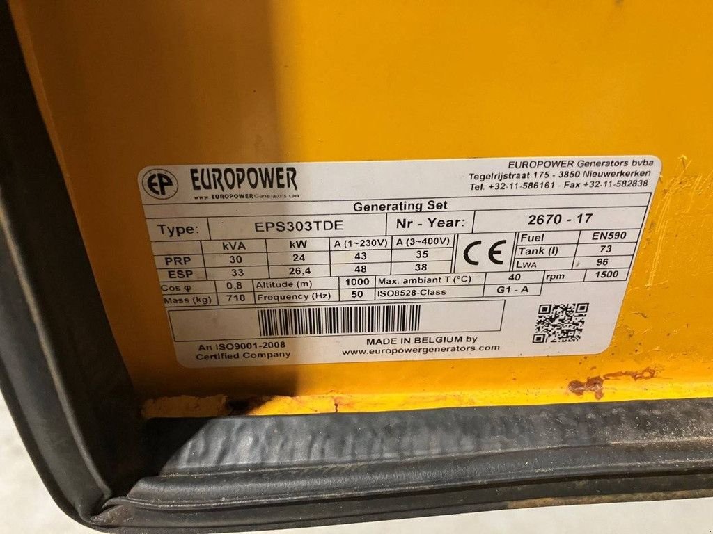 Notstromaggregat za tip Sonstige Europower EPS303TDE, Gebrauchtmaschine u Antwerpen (Slika 11)