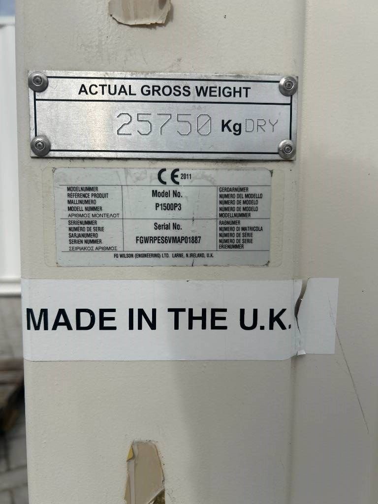 Notstromaggregat za tip Sonstige FG Wilson P1500P3 - 1.650 kVA Generator - DPX-12628, Gebrauchtmaschine u Dordrecht (Slika 7)