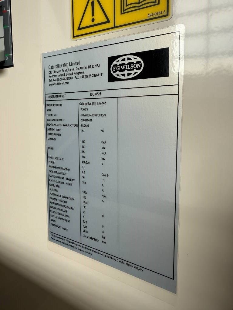 Notstromaggregat des Typs Sonstige FG Wilson P200-3 - 200 kVA Genset - DPX-16011, Neumaschine in Dordrecht (Bild 7)