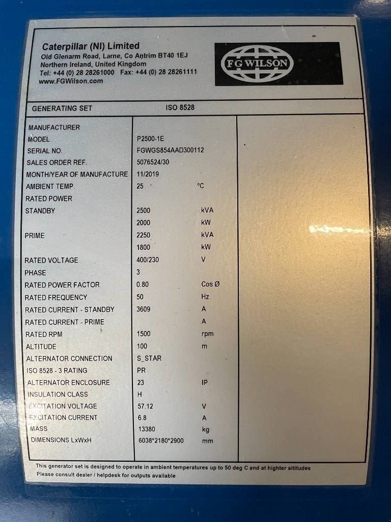 Notstromaggregat del tipo Sonstige FG Wilson P2500-1E - 2500 kVA Surplus Genset - DPX-25085, Gebrauchtmaschine In Dordrecht (Immagine 7)