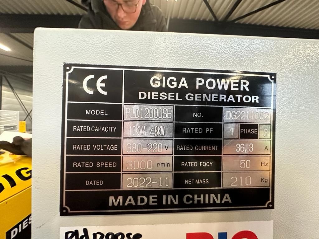 Notstromaggregat des Typs Sonstige Giga power 10kva PLD12000SE, Gebrauchtmaschine in Velddriel (Bild 10)