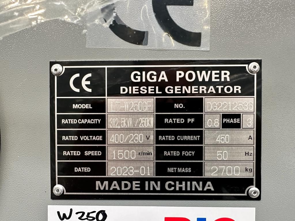Notstromaggregat des Typs Sonstige Giga power LT-W250GF 312.5 KVA Generator silent set, Neumaschine in Velddriel (Bild 8)