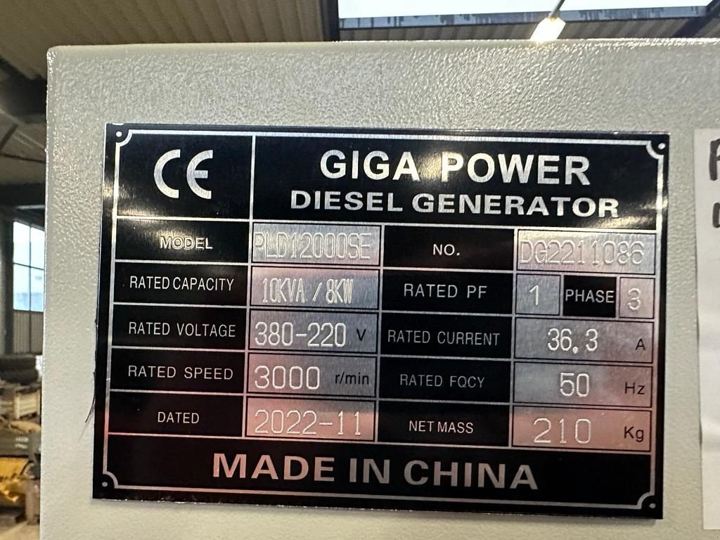 Notstromaggregat des Typs Sonstige Giga power PLD12000SE 10kva, Gebrauchtmaschine in Velddriel (Bild 9)
