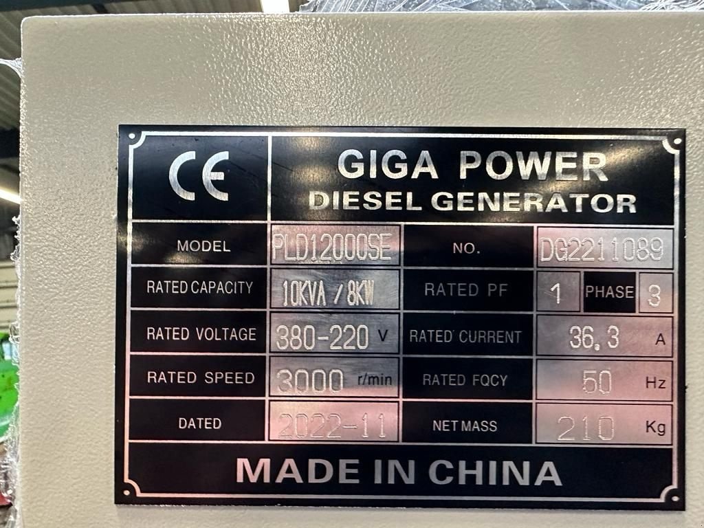 Notstromaggregat des Typs Sonstige Giga power PLD12000SE 10kva, Gebrauchtmaschine in Velddriel (Bild 10)