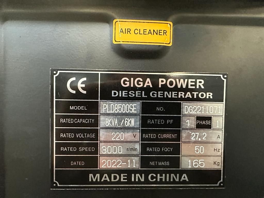 Notstromaggregat του τύπου Sonstige Giga power PLD8500SE 8 kVA silent generator, Neumaschine σε Velddriel (Φωτογραφία 10)