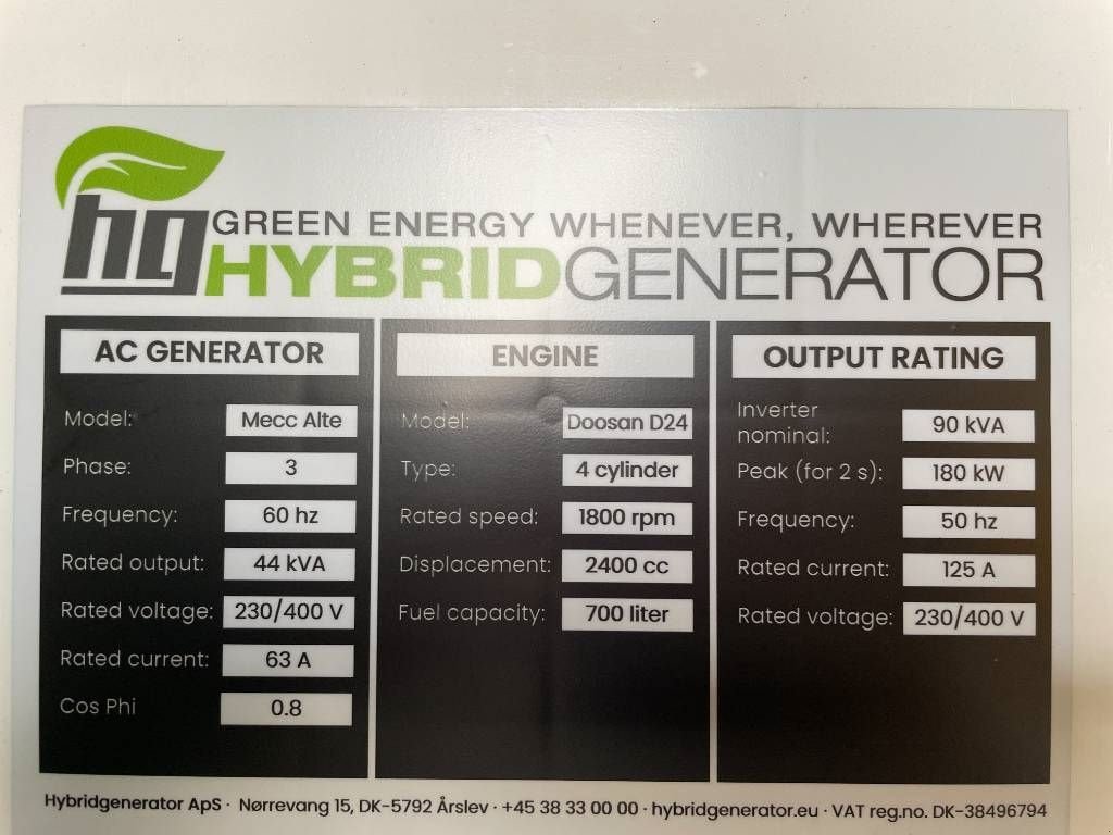 Notstromaggregat του τύπου Sonstige Hy-Brid generator - 90 kVA - 40 kWh - DPX-50452, Neumaschine σε Dordrecht (Φωτογραφία 7)