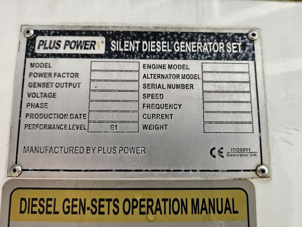 Notstromaggregat typu Sonstige Plus Power GF2-30 30 Kva, Gebrauchtmaschine v Veldhoven (Obrázek 5)