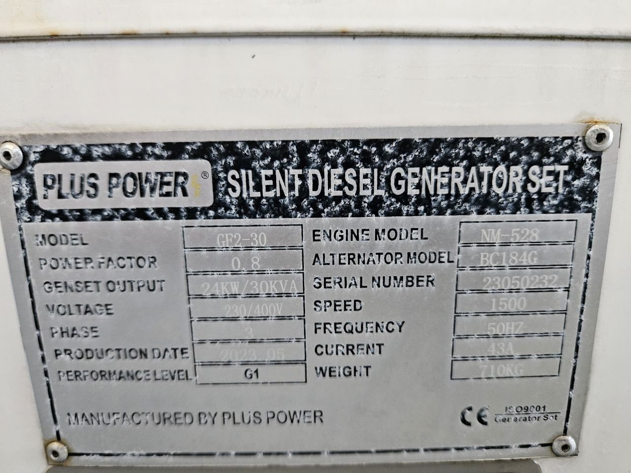 Notstromaggregat типа Sonstige Plus Power GF2-30 30 Kva, Gebrauchtmaschine в Veldhoven (Фотография 5)