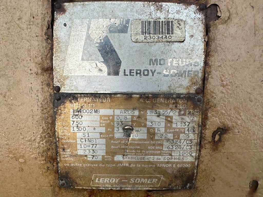 Notstromaggregat des Typs Sonstige POYAUD Poyaud A12150 ZSRHI Leroy Somer 750 kVA generatorset, Gebrauchtmaschine in VEEN (Bild 5)