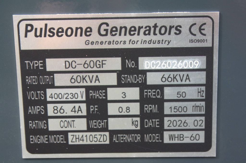 Notstromaggregat a típus Sonstige Pulseone DC-60GF, Neumaschine ekkor: Antwerpen (Kép 7)